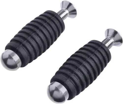 Miniatura 6 de Reposapiés 6MM CNC aluminio motocicleta pie clavijas reposapiés reposapiés reposapiés clavijas palanca de freno de cambio para Yam & aha MT07 MT09