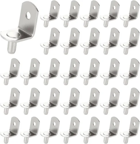 WOPPLXY 100 pines de estante de 0.197 in, clavijas de soporte para estantes, pasadores de estante de gabinete con funda de goma, clavijas ajustables