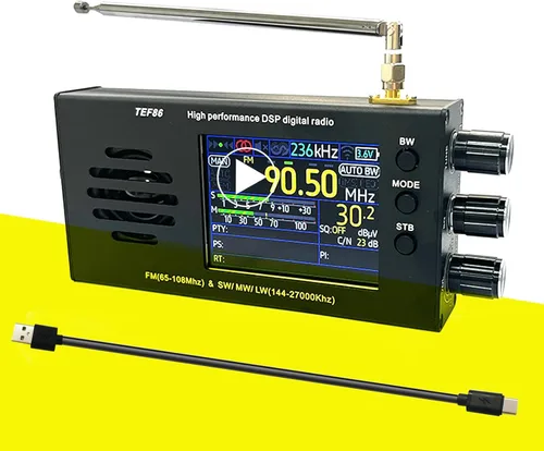Miniatura 7 de Actualizado V5.2 todo nuevo ATS-25 SI4732 receptor portátil 2.4 pulgadas FM AM LSB USB LW SSB onda corta todas las bandas completas Pantalla táctil