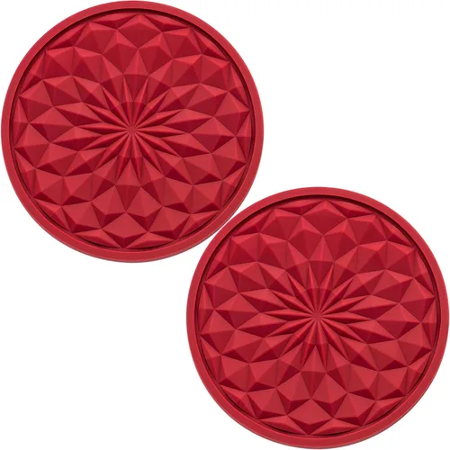 Miniatura 20 de Paquete de 2 portavasos de silicona para automóvil, tapete antideslizante de 2.75 pulgadas, ajuste universal para la mayoría de los vehículos, Negro