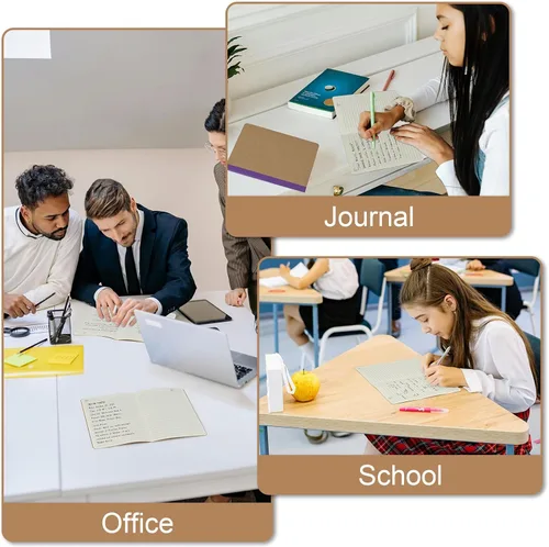 Miniatura 8 de ZCZN Paquete de 8 cuadernos rayados coloridos a granel, diarios A5 con 8 colores, 60 páginas/30 hojas, 8.3 x 5.5 pulgadas, papel rayado