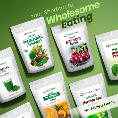 Miniatura 3 de Z Natural Foods Chlorella Powder - 5 libras - Pared celular agrietada - Increíble superalimento de algas azules y verdes para batidos, bebidas