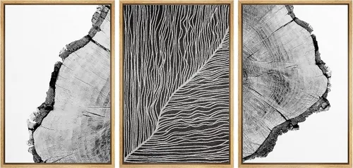Miniatura 107 de SIGNWIN Lienzo enmarcado para pared, juego de arte abstracto de serenidad costera, ilustraciones abstractas junto al mar, arte moderno, decorativo
