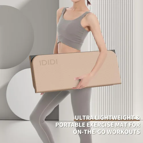 Miniatura 8 de Almohadilla de ejercicio plegable para gimnasio o uso doméstico, (1.2 x 14 x 24 pulgadas), extra gruesa y ancha, almohadilla multifuncional
