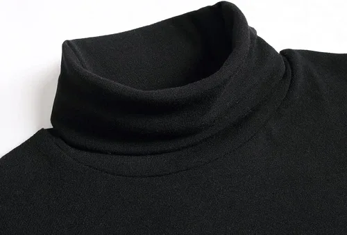 Miniatura 4 de Camiseta básica térmica de manga larga con cuello alto para hombre