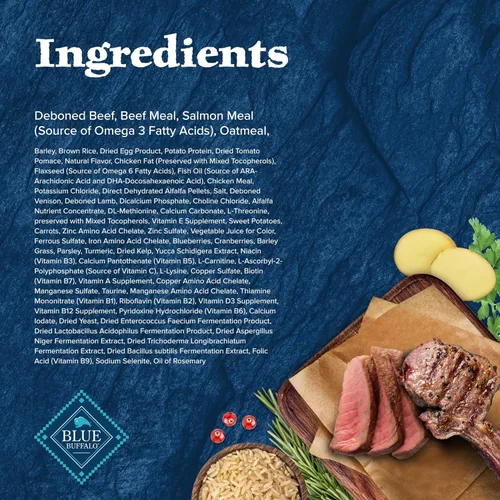 Miniatura 5 de Blue Buffalo Wilderness - Alimento seco de alta proteína con receta de las Montañas Rocosas para cachorros, carne roja y granos, bolsa de 24 libras