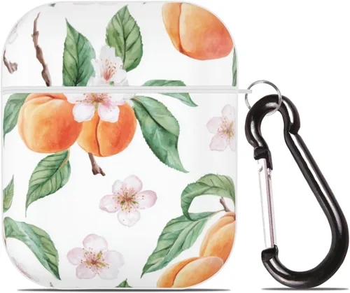 Miniatura 21 de Funda de zanahorias naranjas para Airpod 2/1 con llavero de protección completa de plástico accesorios para la piel para mujeres y hombres