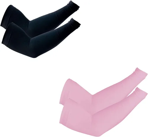 Miniatura 28 de PFFY 2 Pairs UV Protection Cooling Arm Sleeves for Men and Women UPF 50 Sun Sleeve