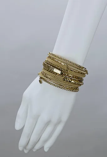 Miniatura 6 de SPUNKYsoul Pulsera bohemia hecha a mano con cuentas multicolor, cómoda, ajustable y bohemia que se apila fácilmente y te permite elevar cualquier