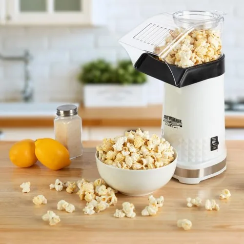 Miniatura 2 de Máquina eléctrica de palomitas de maíz de 1200 W, máquina de palomitas de maíz rápida sin aceite, máquina de palomitas de maíz con taza medidora