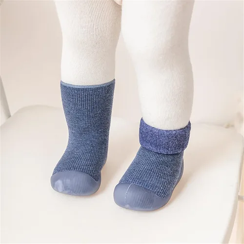 Miniatura 3 de Calcetines de bebé antideslizantes de goma suave para interiores y exteriores, pantuflas de malla de algodón para primeros pasos