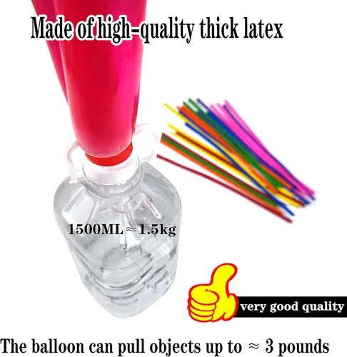 Miniatura 4 de 260 globos para torcer globos de animal, globos de látex largos y delgados para modelar, kit de globos mágicos de animales para bodas, cumpleaños