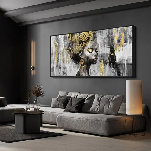 Miniatura 7 de KLAKLA Arte Moderno para Decoración de Paredes - Arte de Pared Grande para Sala de Estar, Oficina, Dormitorio - Cuadros de Lienzo de Arte de Pared