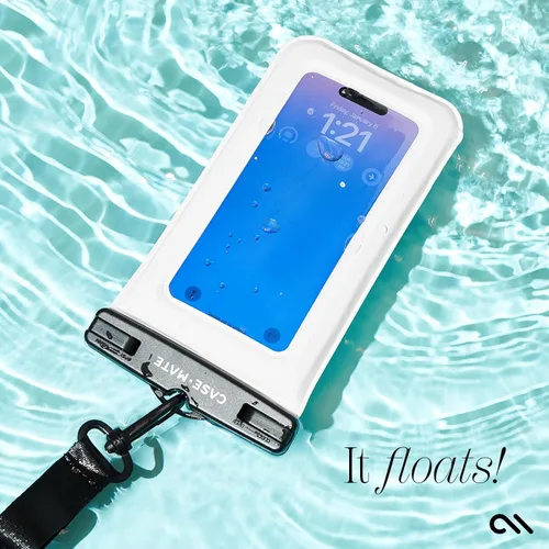 Miniatura 5 de Case-Mate Paquete de 2 Fundas Impermeables IP68 para Teléfono - Funda Impermeable Flotante para Teléfono con Cordón Cruzado - Artículos Esenciales