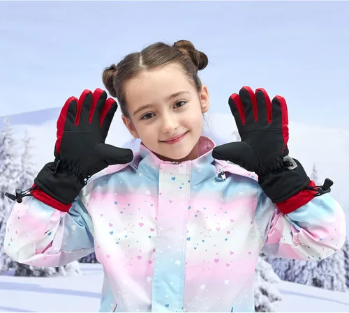 Miniatura 6 de ANDORRA - Guantes de esquí geométricos de dos tonos para niños