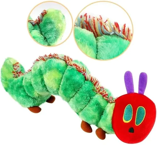 Miniatura 2 de Peluche de la Oruga Muy Hambrienta - Animal de Peluche de Algodón Suave, Inspirado en Eric Carle, Encantador Cojín para Niños, Decoración del Hogar