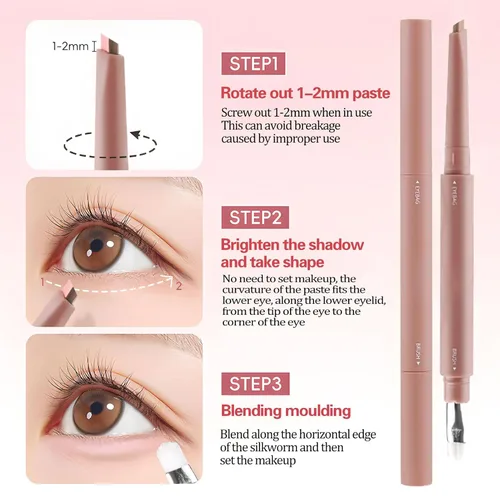 Miniatura 5 de Tone Shadow Pen - Brightening Aegyo Sal Stick, iluminador de párpados de 0.09 oz con punta de contorno, varita de pigmento cremoso con aplicador