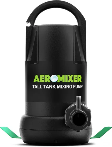 Aeromixer High 3/4 HP Bomba sumergible mezcladora + aireación - Bomba de agua sumergible para mezcla de nutrientes y aireación, bombas de agua