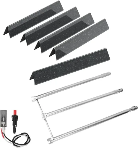 Miniatura 10 de SafBbcue Kits de piezas de parrilla para Weber Spirit II Serie 300 GS4 Parrillas de gas 7636 Barras aromatizantes 69787 Tubo de quemador 67060 Placa
