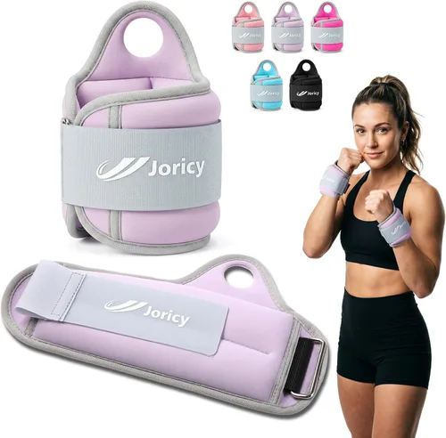 Pesas de muñeca con trabillas para el pulgar para mujeres y hombres, 1 par de 2, 3, 4, 5, 6 libras, pesas de brazo y tobillo, guantes con peso para