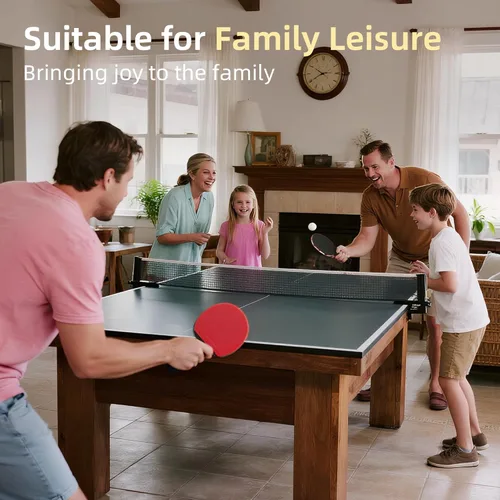 Miniatura 5 de Sportout Juegos de palas de ping pong, remo portátil de tenis de mesa con pelotas, estuche de almacenamiento de primera calidad, raqueta de tenis