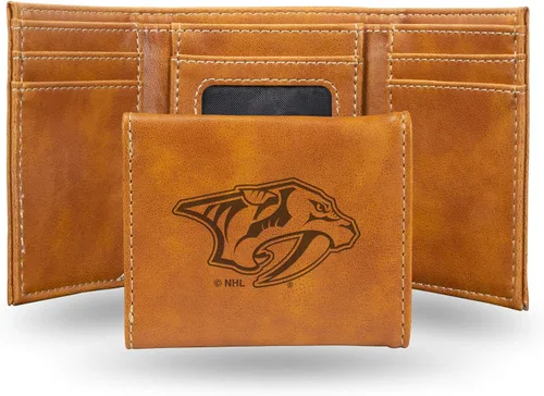 Miniatura 47 de NHL Rico Industries - Billetera triple grabada con láser y tres pliegues, accesorio para hombre