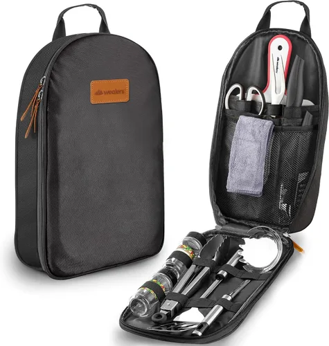 Miniatura 11 de Juego de utensilios de cocina para campamento, organizador de viaje, accesorios de parrilla, equipo compacto portátil para mochileros, barbacoa