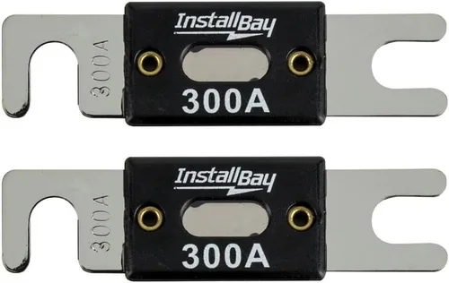 Install Bay ANL300-10 - Fusibles ANL de 300 amperios (paquete de 10), color negro