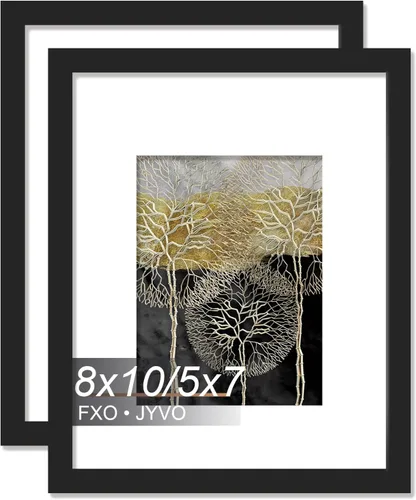 Miniatura 155 de Fxojyvo Marco de Fotos de 4x6, Muestra Foto de 3.5x5 con Paspartú o 4 x 6 Sin Paspartú, Liviano y de Alta Transparencia Marco de 4 por 6 para Pared