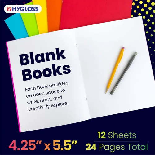 Miniatura 2 de Hygloss Products Inc., HYG77640. Mini libros luminosos, paquete de 10 unidades de colores varios Colores surtidos