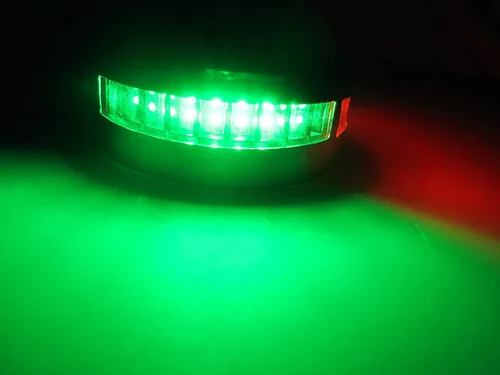 Miniatura 6 de Pactrade Marine Luz de navegación horizontal SS304 bicolor LED verde y rojo 110LM