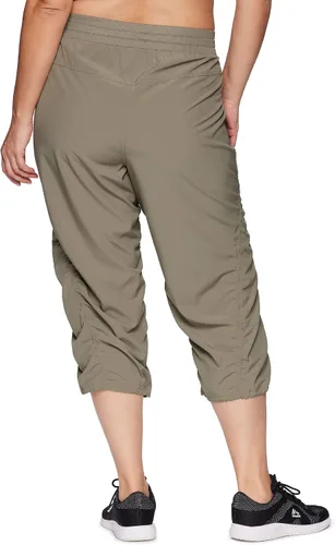 Miniatura 2 de RBX Pantalón capri tejido ligero con cordón para mujer, talla grande