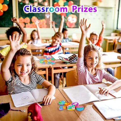 Miniatura 6 de Pop Fidget Juguetes en Paquete para el Día de San Valentín para Niños en el Aula, 30 Paquetes de Favores de Fiesta de San Valentín para Niños, Mini