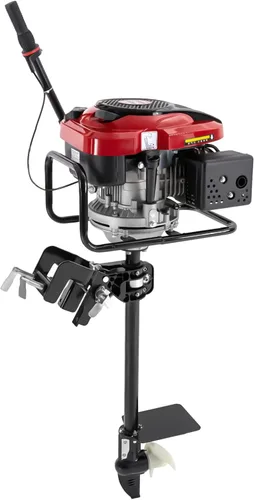 Miniatura 10 de Motor fuera de borda Motor de barco de 4 tiempos, 6.5 HP 4.8KW, motor marino de 123 CC con sistema CDI de refrigeración por aire forzado y arranque