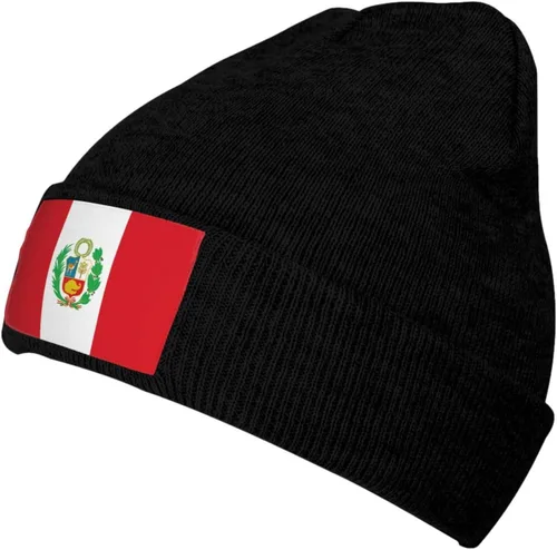 Miniatura 37 de Gorro de punto nacional para invierno y otoño, gorros para hombres y mujeres, gorro cálido con puños, gorro de esquí suave unisex