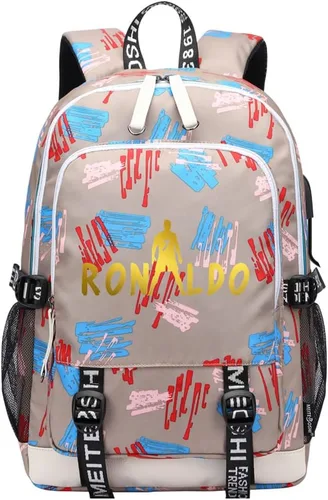 Miniatura 25 de Soccer Player 7 Mochila deportiva multifunción para viajes, portátil, para fanáticos del fútbol, para hombres y mujeres, negro - 2, Tamaño único