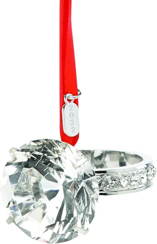 Lenox 894720 Adorno de anillo de compromiso de 2022