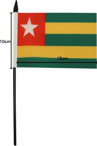Miniatura 93 de AZ FLAG Sierra Leone Bandera de mesa 5'' x 8'' - Bandera de escritorio de Sierra Leona 21 x 14 cm - Bastón y base de plástico negro
