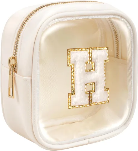 Miniatura 46 de KOTORA Bolsa de Maquillaje Inicial, Bolsa de Viaje de Artículos de Aseo, Bolsa de Maquillaje Transparente, Bolsas de Cosméticos Organizadoras
