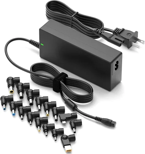 Powseed Cargador universal para portátil de 90 W USB C para Lenovo MacBook HP Dell Asus Acer Toshiba Samsung Sony Gateway Chromebook 5V 12V 18.5V