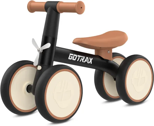 Gotrax Baby Balance Bike 1-2 Years, 7" Front&Rear Silent Wheels, Sturdy Steel Frame 66 lbs Load, Quick 2-Min Assembly, CPC Certified, Comfortable