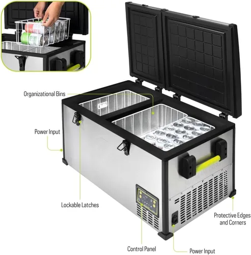 Miniatura 2 de Goal Zero Alta 80, Frigorífico Portátil y Congelador Portátil, Eficiencia Energética, 78 L, Compartimentos de Doble Zona