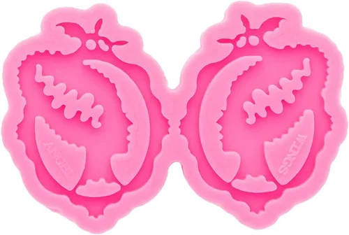 Miniatura 6 de Hermosos aretes de cabeza de mujer, moldes de resina, aretes de bricolaje, llavero, molde de silicona para fundición de resina, hecho a mano