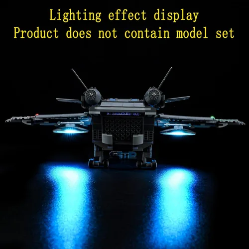 Miniatura 5 de GEAMENT Kit de luces LED compatible con Lego The Avengers Quinjet 76248 (juego de modelos no incluidos)