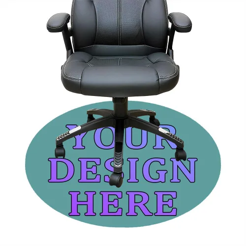 Miniatura 38 de Tapete redondo personalizado para silla de escritorio de oficina, diseño de tu propio logotipo de foto, texto, alfombrillas circulares