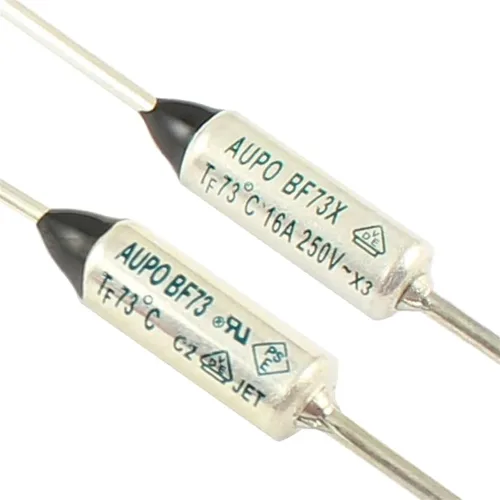 Miniatura 2 de 10pcs Thermal Fuse BF73 BF73X BF 73C 73 Celsius Degree 10A 16A 250V Cutoff TF Pellet TCO Axial Lead Temperature Links(10A BF73)