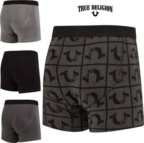 Miniatura 2 de True Religion Calzoncillos tipo bóxer de algodón elástico para hombre, paquete de 4