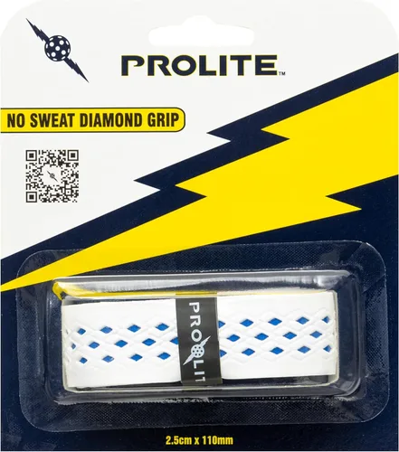 Miniatura 10 de Agarre de diamante sin sudor para palas de pickleball, tenis, raquetball Blanco con base negra