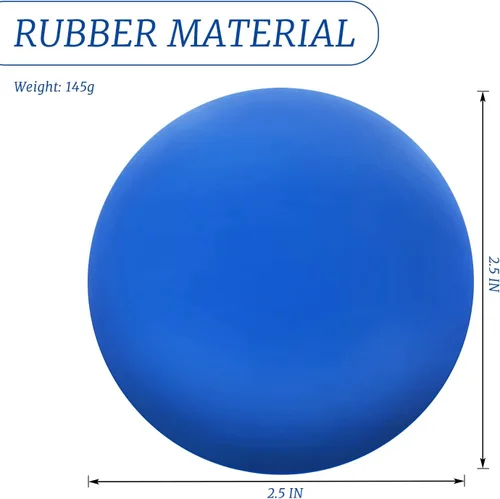 Miniatura 2 de ZUFECY Bola de masaje para pies y espalda, pelota de goma de 2.5 pulgadas para terapia de punto de activación, herramienta de liberación miofascial
