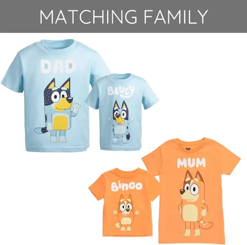 Miniatura 5 de Bluey - Camiseta familiar a juego, tallas de niño a adulto (2T - 3XL)
